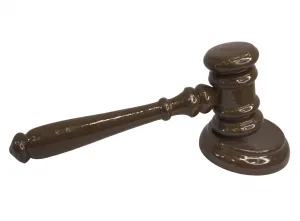 Classic Dark Brown Wooden Gavel