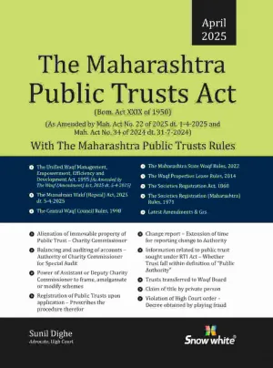 The Maharashtra Public Trusts Act And Rules