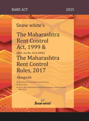 The Maharashtra Rent Control Act, 1999 & Rules, 2017 ( Bare Act )