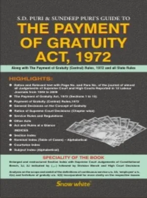 The Payment Of Gratuity Act 1972