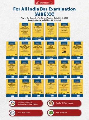 AIBE Bare Acts Combo without Notes (Set of 22 Books)