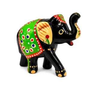 Hand-Painted Elephant Figurine