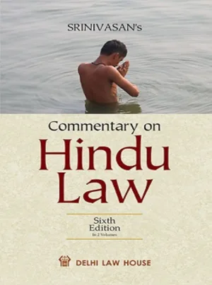 Commentaries on Hindu Law, 6th New Edn. in 2 Volumes Per Set Reprint 2026