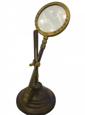 Vintage Brass Adjustable Magnifier