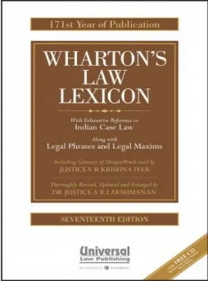 Law Lexicon (With Exhaustive Reference to Indian Case Law)