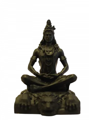 Meditating Shiva statue