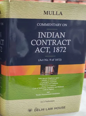 The Indian Contract Act, 1872 and Tenders, 1st Updated Edn. In 2 Volumes Reprint 2026