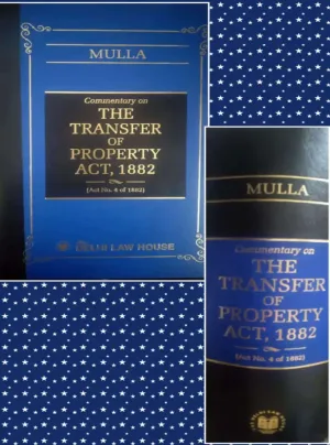 Transfer of Property Act, 1882 in Single volume, Deluxe bound, 1st Edn., Reprint 2026