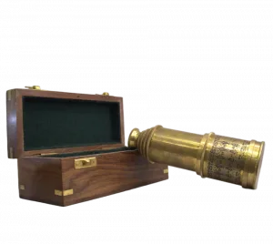Victorian Marine Brass Telescope - Antique Spyglass