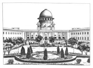 Golden Wooden Frame – Supreme Court of India