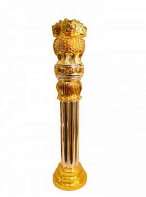 Golden & Silver Ashoka Stambh – Premium Metallic Finish