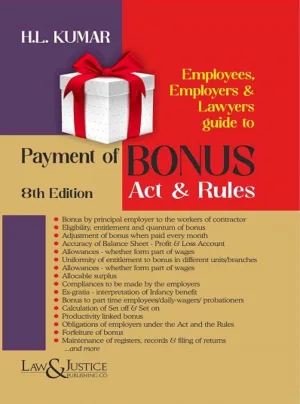 Bonus Act & Rules 8th Edn., 2024