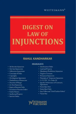 Digest On Law Of Injunctions Latest Edition 2025