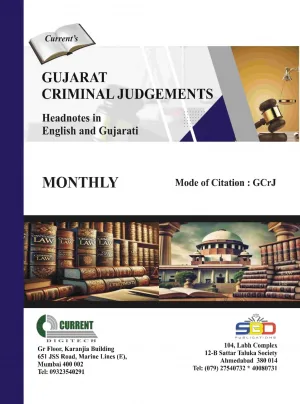 Gujarat Criminal Judgements – Headnotes in English and Gujarati – Monthly
