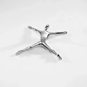 PAPERWEIGHT – Interesting Office Tabletop Accessory (Chromed Brass)
