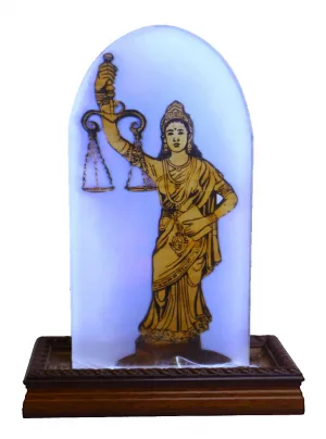 Lady of Justice Desktop Plaque