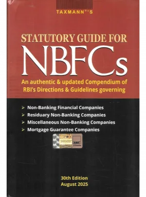 Statutory Guide for NBFCs 30th Edition August 2025