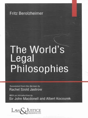 The World's Legal Philosophies Indian Reprint, 2024