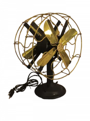 Antique Brass Desk Fan
