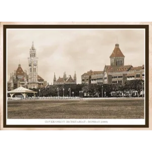 Bombay University and Government Buildings 1883 heritage art print