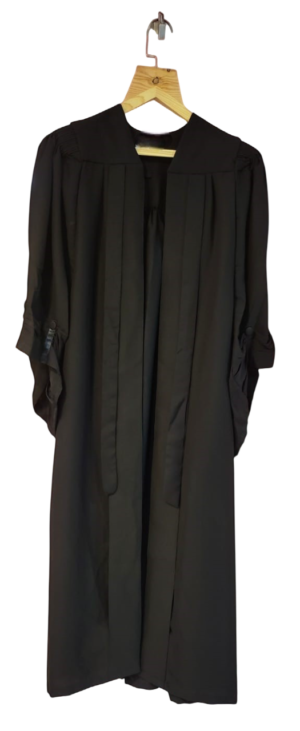 Lawyers’ Gown - Jet Black Japanese Silk Material Wrinkle Free