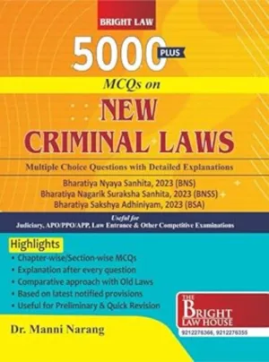 5000 Plus MCQs on New Criminal Laws (BNS, BNSS, BSA)