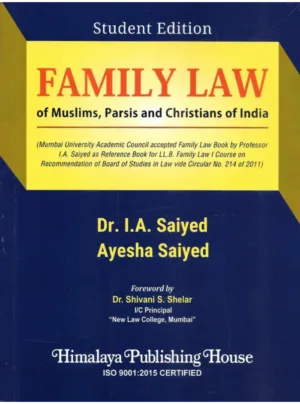 Family Law of Muslims Parsis and Christians of India