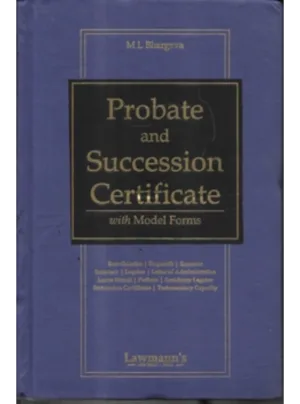 Probate and Succession Certificate with Model Forms