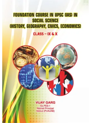Foundation Course In Upsc (IAS) In Social Science (History, Geography, Civics, Economics) Class - IX & X Edition 2025,PB