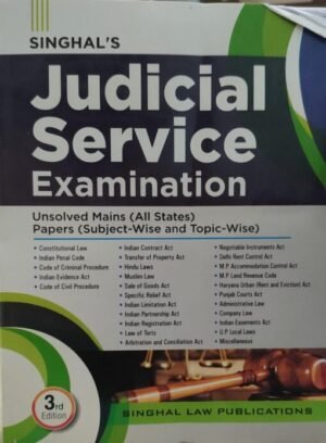 Judicial Service Examination Unsolved Mains (All States) 3rd Edition 2025