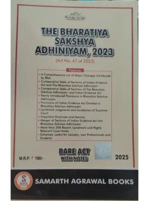 The Bhartiya Sakshya Adhiniyam 2023 Bare Act With Short Notes Edition 2025