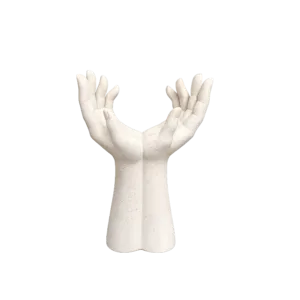 Open Hands Decorative Sculpture
