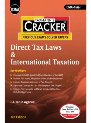 Cracker – Direct Tax Laws & International Taxation (CMA Final) | Previous Exams Solved Papers | 3rd Edition