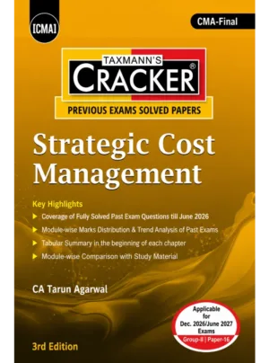 Cracker – Strategic Cost Management (CMA Final) | Previous Exams Solved Papers | 3rd Edition