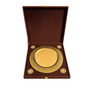 Premium Gold-Plated Trophy Plate